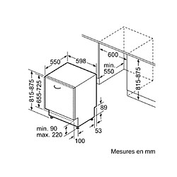 Avis Lave-vaisselle 60cm 13 couverts 44db tout intégrable - sn63hx42ve - SIEMENS