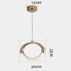 Acheter Universal Lustre de chevet, comptoir de bar, allée de la chambre, porche, table à manger, hall, lustre rond, lampes d'hôtel et de maison(Or)