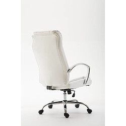 Avis Decoshop26 Fauteuil de bureau en synthétique blanc réglable BUR10260