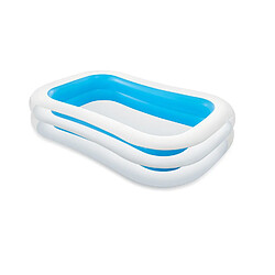 Intex Piscine rectangulaire Family - Longueur 262 cm x Largeur 175 cm - Bleu et blanc Intex - Piscine rectangulaire Family - Longueur 262 cm x Largeur 175 cm - Bleu et blanc - Design