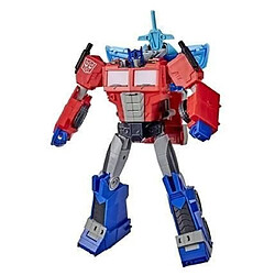 Hasbro Transformers Bumblebee Cyberverse Adventures - Robot électronique Officer Optimus Prime 25 cm - Jouet transformable 2 en 1