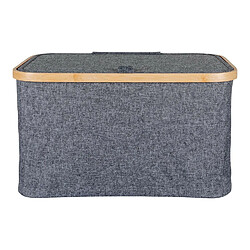 Acheter House Nordic Panier en bambou gris foncé 30 x 45 x 25 cm