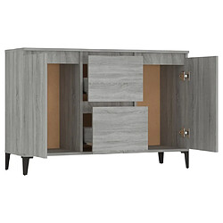 Maison Chic Commode Buffet - Meuble de rangement Sonoma gris 104x35x70 cm Bois d'ingénierie -GKD14213 pas cher