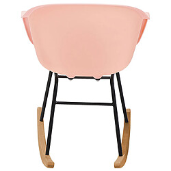 Beliani Fauteuil à bascule Rose HARMONY pas cher