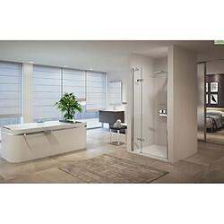 Porte de douche battante avec 1 fixe en alignement NOVELLINI GALA 1B - H 200cm