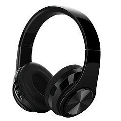 Universal Casque sans fil Bluetooth avec microphone pliable (noir) 