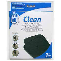 Cat-it Cat It - Recharge Filtres de Charbon pour Maison de Toilette - x2