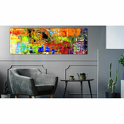 Paris Prix Tableau Imprimé Colourful Abstraction Narrow 40 x 120 cm