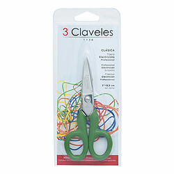 Ciseaux d'électricien 3 Claveles 5" Acier inoxydable 12,7 cm Droit