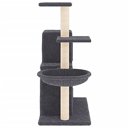 Acheter Arbre à chat avec griffoirs,niche pour chat en sisal Gris foncé 83 cm -MN33723