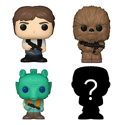 Zyx Music Sarl Pack de 4 figurines Funko Bitty Pop Star Wars Han Solo