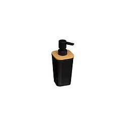 Ac-Deco Distributeur de savon - L 7,3 cm x P 7,5 cm x H 17,5 cm - Natureo - Noir