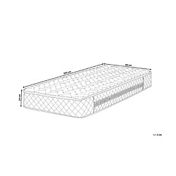 Beliani Matelas à ressorts ensachés ferme 90 x 200 cm GLORY