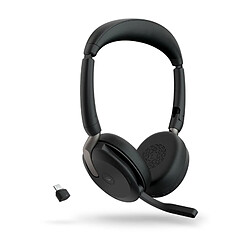 Casques Bluetooth avec Microphone Jabra Evolve2 65 Flex Noir