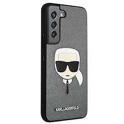 Acheter Karl Lagerfeld Saffiano Ikonik Karl`s Head - Coque pour Samsung Galaxy S22+ (Argent)