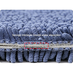 Acheter LUUCOZK Tapis Tapis de salle de bain absorbants - Fond en TPR abricot - Ovale-50X80CM