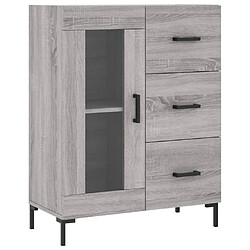 Maison Chic Buffet,Meuble de Rangement,commode pour salon,Cuisine sonoma gris 69,5x34x90 cm bois d'ingénierie -MN55564