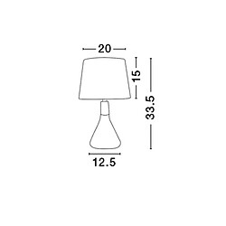 NOVA LUCE Lampe MONTES Laiton & Sable LED E14 1x12 W