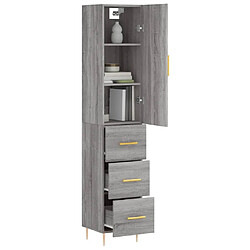 Avis Maison Chic Buffet,Meuble de Rangement,commode pour salon,Cuisine Sonoma gris 34,5x34x180 cm Bois d'ingénierie -MN88655