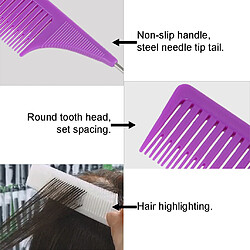 Acheter Tissage Professionnel Mettant En évidence Le Peigne à Cheveux Déjouant Pour La Coiffure Violet