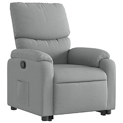 Avis Maison Chic Fauteuil Relax pour salon, Fauteuil inclinable Gris clair Tissu -GKD41791