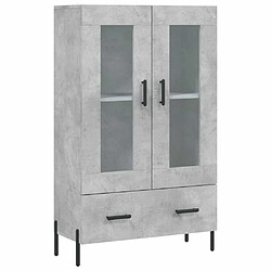 Maison Chic Buffet,Meuble de Rangement,commode pour salon,Cuisine gris béton 69,5x31x115 cm bois d'ingénierie -MN16701