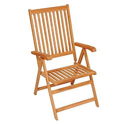 Maison Chic Lot de 8 Chaises inclinables de jardin avec coussins - Fauteuil d'extérieur Teck solide -MN46250