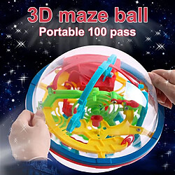 RedMiter Puzzle 3D Jeu De Labyrinthe Interactif De Balle Avec 100 Défis Multicolore K43