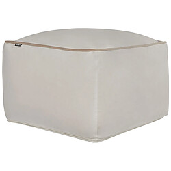 Beliani Pouf en velours beige clair DAREYN