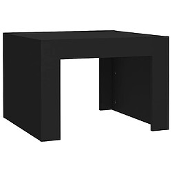 vidaXL Table basse Noir 50x50x35 cm bois d'ingénierie