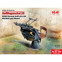 Icm Zwillingssockel 36 Wwii German Anti-aircraft Machihe Gun Mount - Accessoire Maquette