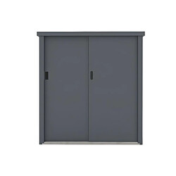 Vente-Unique Armoire de rangement de jardin en métal acier galvanisé gris 1,31 m3 125x80x131 cm REIVAX