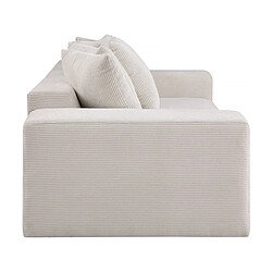 Acheter Palozi Sofa Canapé fixe 3 places en velours côtelé Rivoli - Beige