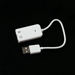 Adaptateur USB 2.0 carte virtuelle 7.1 canaux audio de son Surround pour MacOS Vista Linux