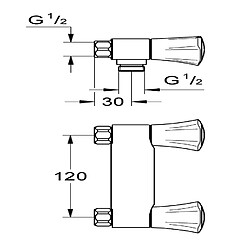 Mélangeur de douche 3/8'' Costa L - GROHE - 26345001