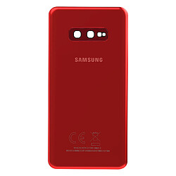 Samsung Vitre arrière pour Samsung Galaxy S10e Original Service Pack Rouge