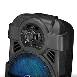 Mydeejay Enceinte autonome MyDj SONIC-08 à LED - 400W - USB/BT/AUX - Télécommande + Micro VHF sans fil