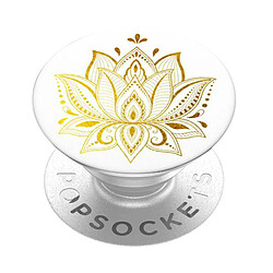 PopGrip Smartphone design fleur Maintient Support Vidéo PopSockets Pop Grip Golden Prana - Interchangeable