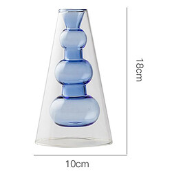 Acheter Moderne Bonsaï Fleur Vase Nouveauté Planteur Pot Maison Bureau Chambre Décoration Bleu