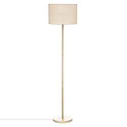 Atmosphera, Createur D'Interieur Lampadaire Della en pin H149,5 cm Beige - ATMOSPHERA