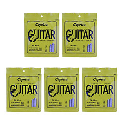 Jeu de cordes de guitare 6 pièces pour pièces de rechange de guitare folk acoustique TX630 Cordes de rechange pour guitare