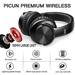 Universal Écouteurs Bluetooth Écouteurs sans fil tactiles Écouteurs microphones Écouteurs stéréo pour téléphones portables PC TV | pas cher