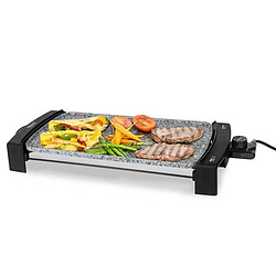 Totalcadeau Grill avec surface anti adhérente 2150W - Plancha pierrade 62 x 25 x 8,5 cm Convient aux lave-vaisselles pas cher Grill avec surface anti adhérente 2150W - Plancha pierrade 62 x 25 x 8,5 cm Convient aux lave-vaisselles