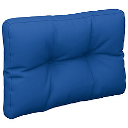 Acheter vidaXL Coussins de palette lot de 2 bleu royal tissu