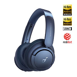 Soundcore Q35 Casque Audio Sans Fil Supra Auriculaire Annulation du Bruit Active Bluetooth Bleu