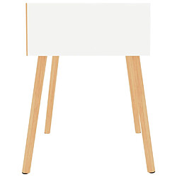 Avis vidaXL Tables de chevet 2 pcs Blanc 40x40x56 cm Bois d'ingénierie