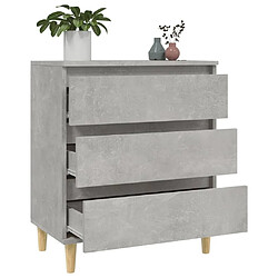 Maison Chic Buffet,Meuble de Rangement,commode pour salon,Cuisine Gris béton 60x35x70 cm Bois d'ingénierie -MN59403 pas cher