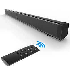 Wewoo Enceinte Bluetooth noir Barre de son Home Theater de sans fil Haut-parleur avec télécommande 