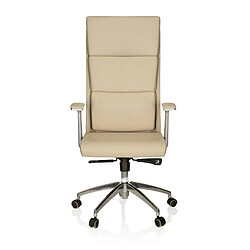 Siège de bureau / Fauteuil de direction MONZA 20, cuir marron clair hjh OFFICE