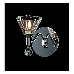 Luminaire Center Applique murale Neptune 1 Ampoule chrome poli